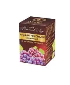 Крем антиоксидант увлажняющий с экстрактом винограда "Крымская лоза", 30г., Пантика
