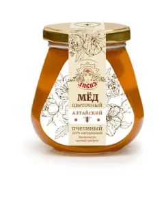 Мёд натуральный Цветочный 350 гр., Малавит