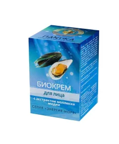 Биокрем с экстрактом моллюска мидии "Энергия моря", дозатор 30 г., Пантика