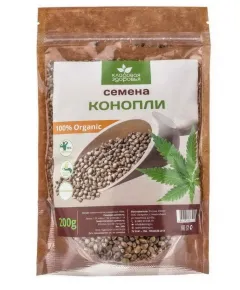 Семена конопли пищевой 200гр, Кладовая здоровья
