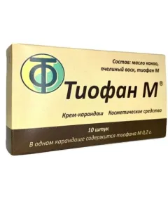 Тиофан М, Крем-карандаш  0,2 гр, 10 шт, Новосибирский завод антиоксидантов
