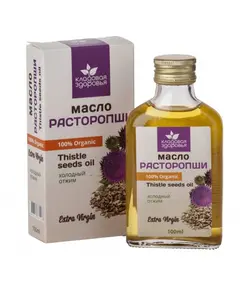 Масло семян расторопши нераф.высший сорт, 100мл, Кладовая здоровья