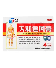 Пластырь Тяньхэ универсальный обезболивающий, 4 шт