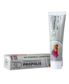 Зубная паста с лавитолом и красным клевером «3D PROPOLIS» 100 мл., Жива