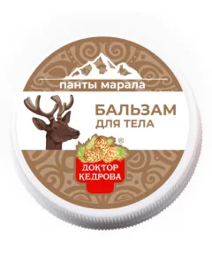 Бальзам для тела с пантами марала, 30 мл., Доктор Кедрова