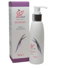 APPLANIA Recolor Grey Полипептидный органический шампунь для седых волос, 150 мл. Сашера-Мед