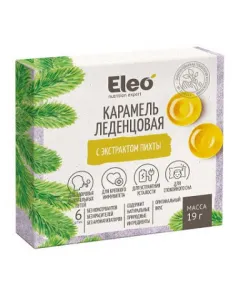 Карамель леденцовая с экстрактом пихты. серия Eleo