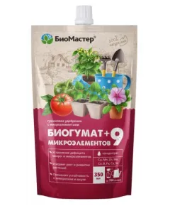 Биогумат+9 микроэлементов 350 мл., БиоМастер