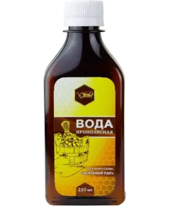 Вода прополисная 20% для бани и сауны "Целебный пар", 250 мл., Жива
