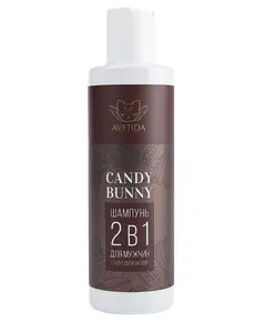 Шампунь CANDY BUNNY 2 в 1 для мужчин с афродизиаками, 200 мл., AVETIDA