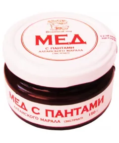 Мед с пантами алтайского марала (экстракт), 150 г., Алтай старовер