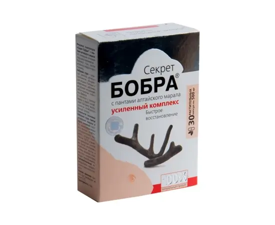 Секрет бобра с пантами алтайского марала. Быстрое восстановление,  уп./30 шт., Сашера-Мед