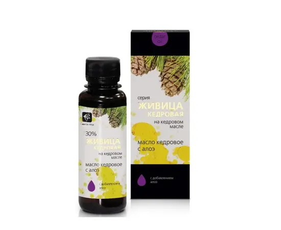 Живица кедровая на кедровом масле с алоэ, 100 мл., Сашера-Мед