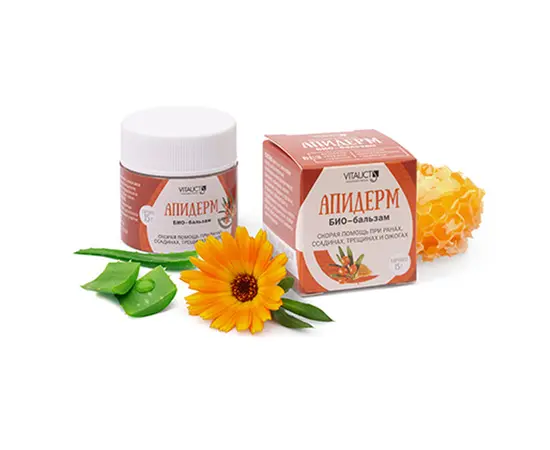 Крем-бальзам АПИДЕРМ (скорая помощь), 15 г, Витаукт