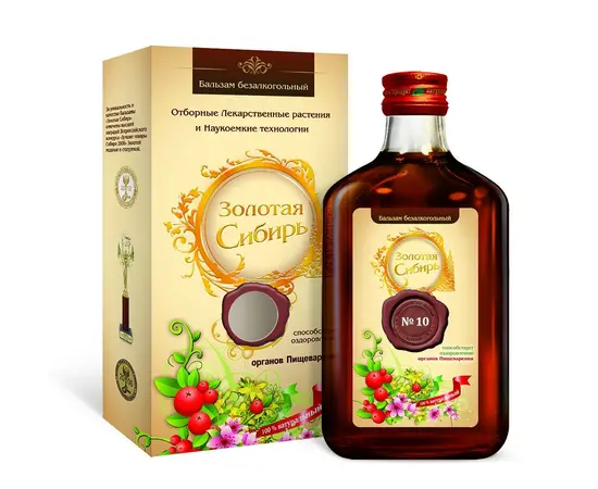 Бальзам Для Пищеварения Форте Золотая Сибирь , 250 мл., Сиб-КруК