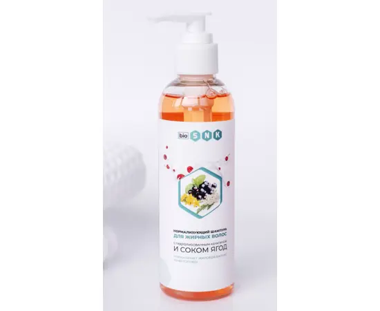 Шампунь, для жирных волос (нормализующий), 350мл, BIO SNK