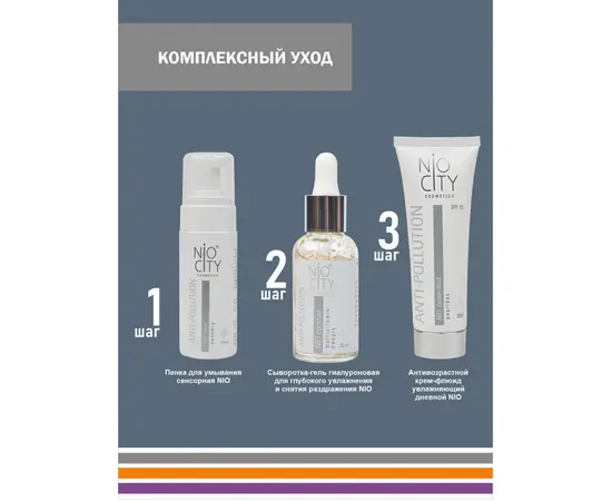 НИО Сыворотка-гель гиалуроновая для глубокого увлажнения и снятия раздражения, NIO White, изображение 4