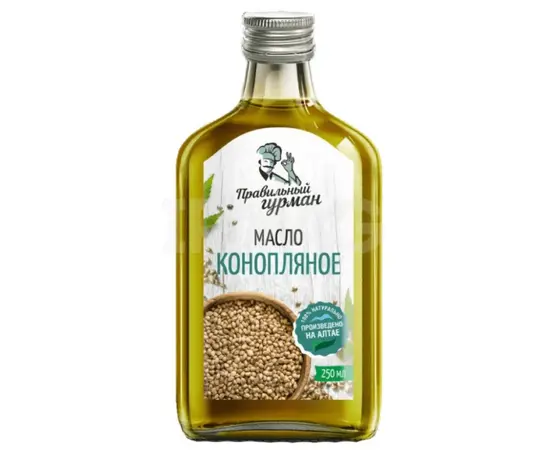 Масло конопляное, 250 мл. , серия Правильный гурман