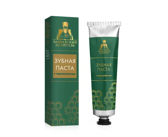Паста зубная с прополисом, 50 мл, Кавказский Целитель