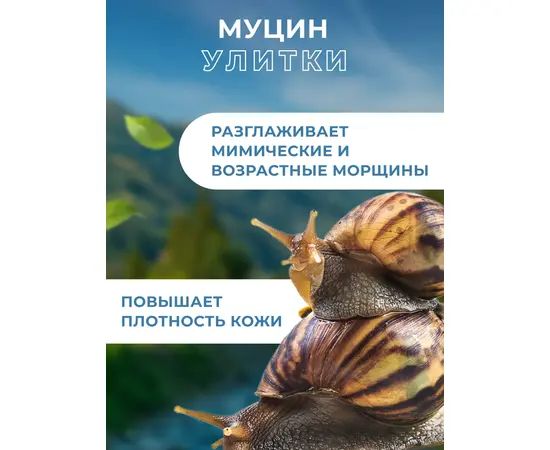 Крем для лица Антивозрастной, улиточный, 50 мл, Бизорюк, изображение 3