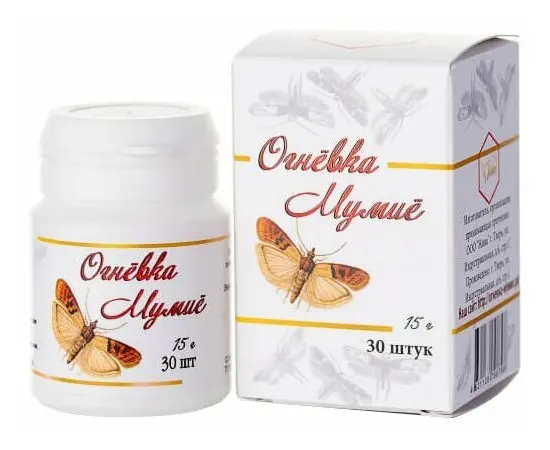 Огневка-мумие (продукт жизнедеятельности личинок восковой моли), 30 шт/15 г., Жива, изображение 2