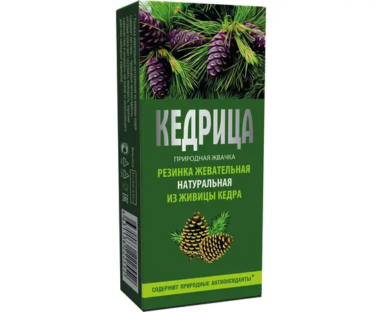 Смолка жевательная Кедрица, 4 шт.