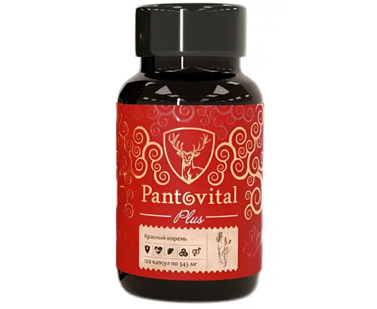 Пантовитал с Красным корнем. Сердце и сосуды. (120 капсул по 450 мг), Pantovital